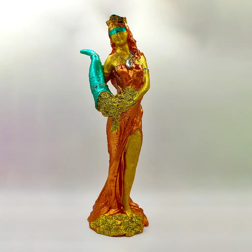 velón ritual diosa fortuna para atraer prosperidad