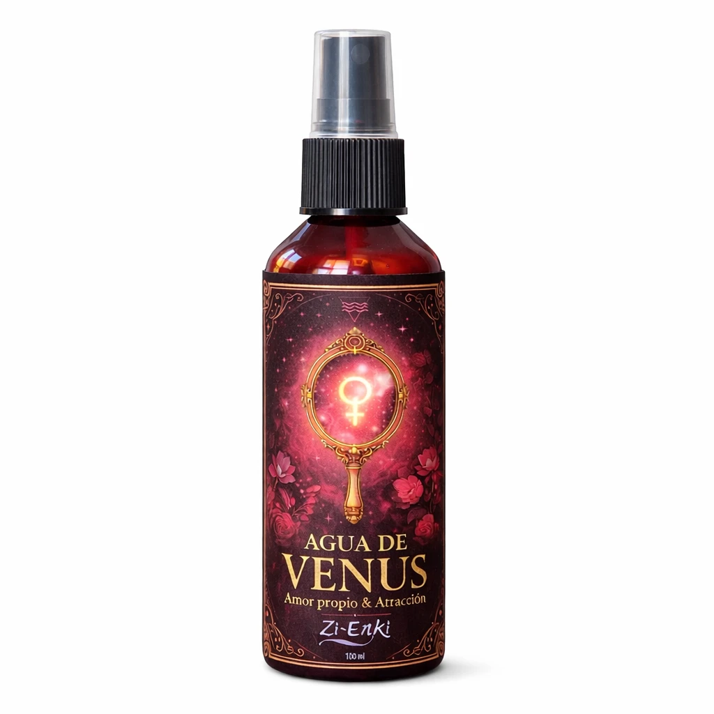 Botella de Agua de Venus Zi-Enki 100 ml para amor propio y atracción consciente