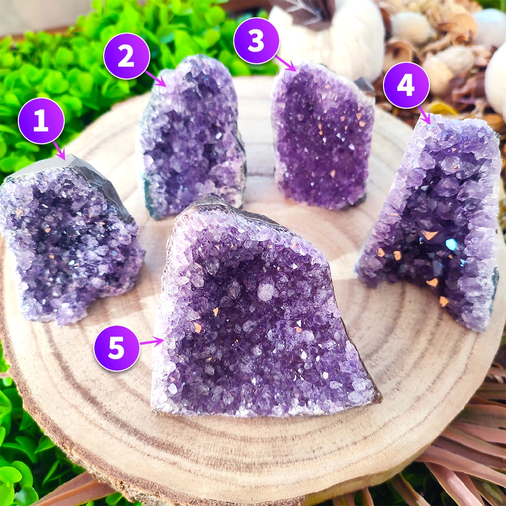 Drusa de amatista para limpieza y protección energética