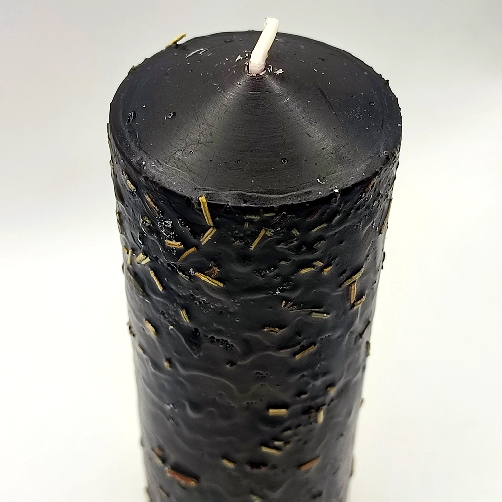 Velón herbóreo negro Corte para cortar maleficios y alejar energías negativas