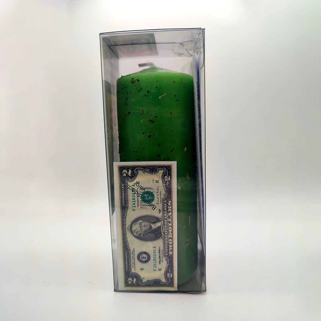 Velón herbóreo verde Llama Cliente para incrementar ventas