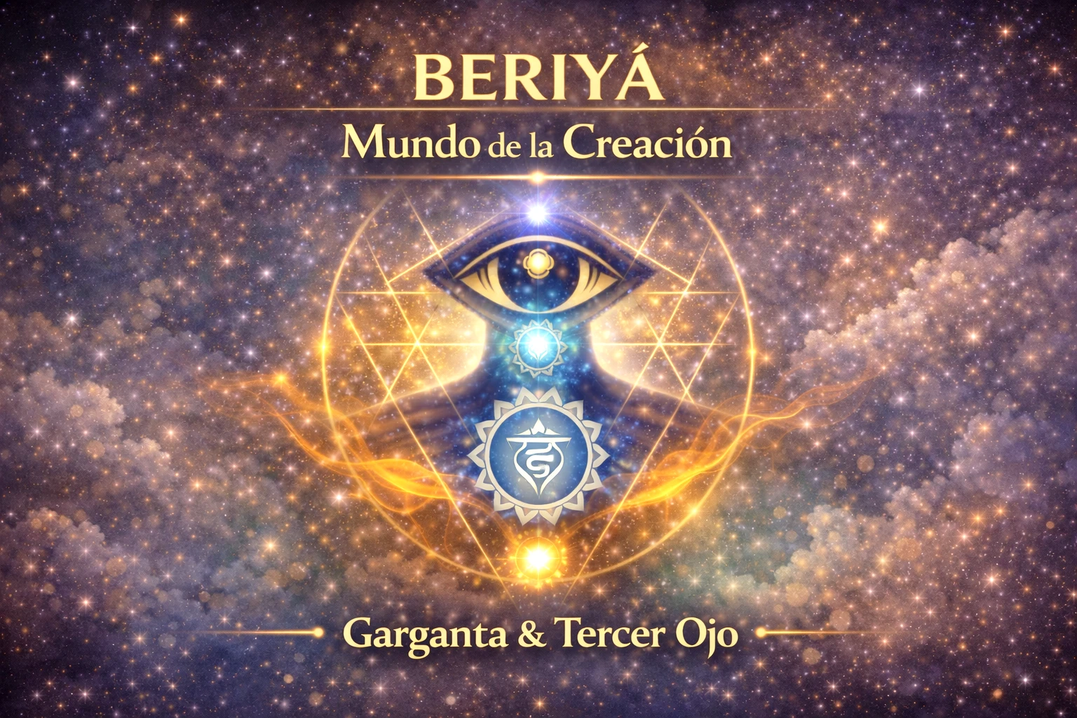 Beriyá mundo cabalístico relacionado con el chakra garganta y el tercer ojo