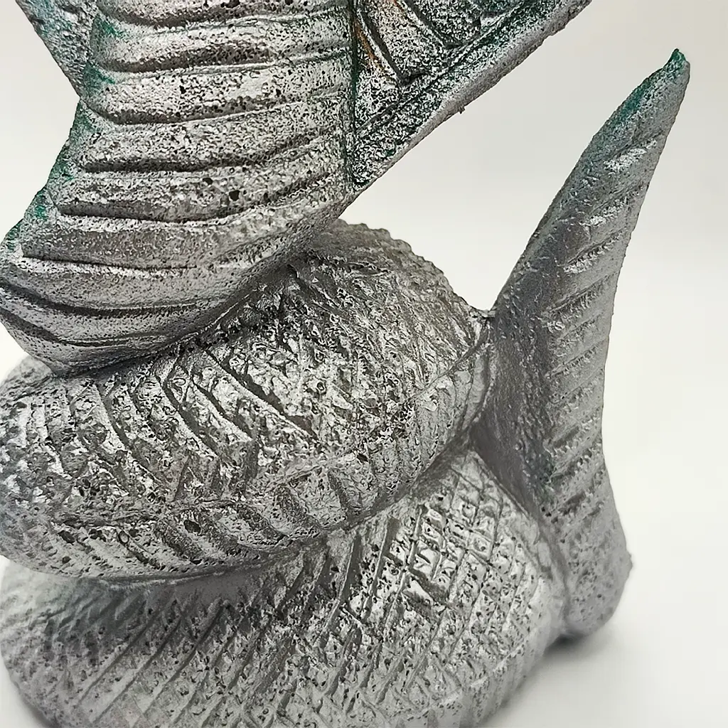 Velón ritual cobra plata para protección energética y limpieza espiritual