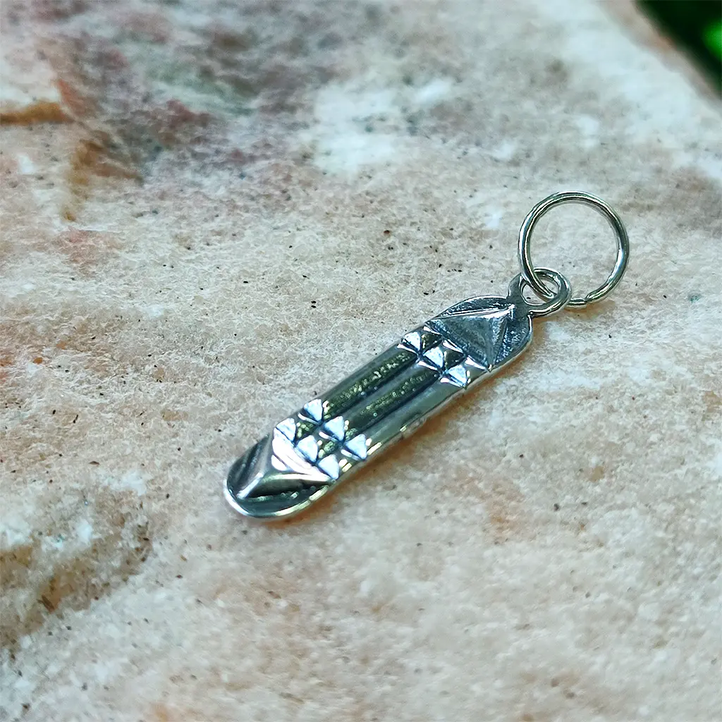 Colgante símbolo atlante en plata amuleto de protección energética