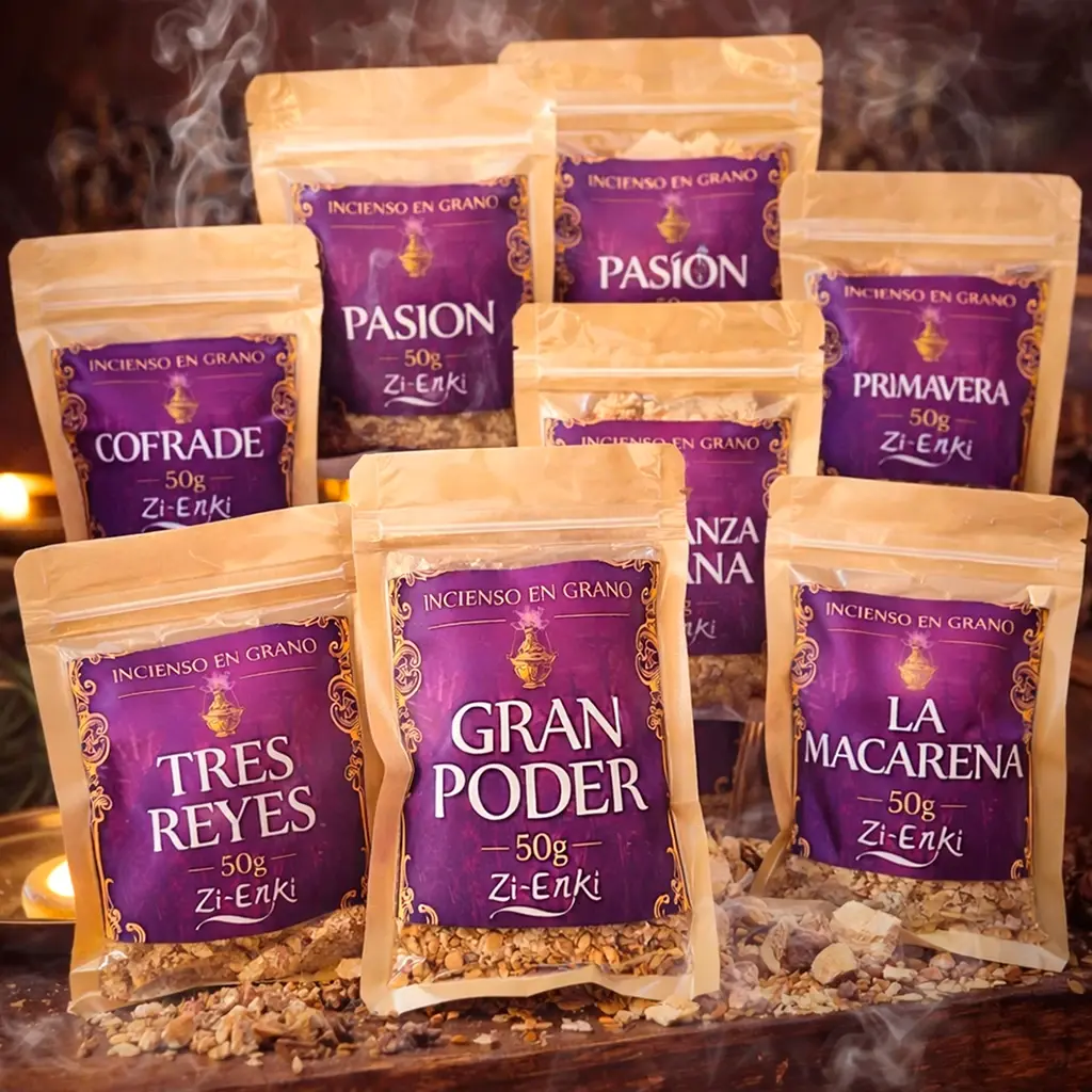 Incienso en grano Cofrade 50g con resinas naturales Zi-Enki