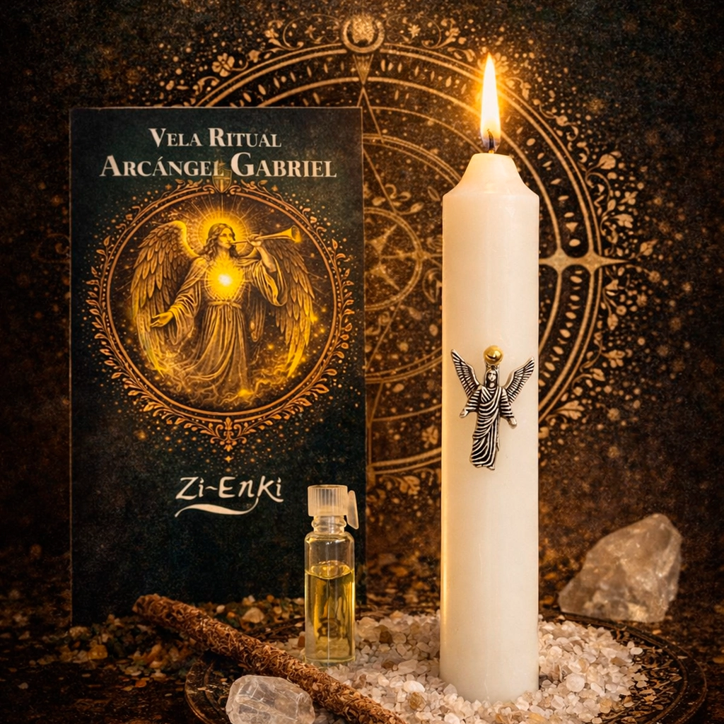 vela ritual arcangel gabriel para guia espiritual y mensajes