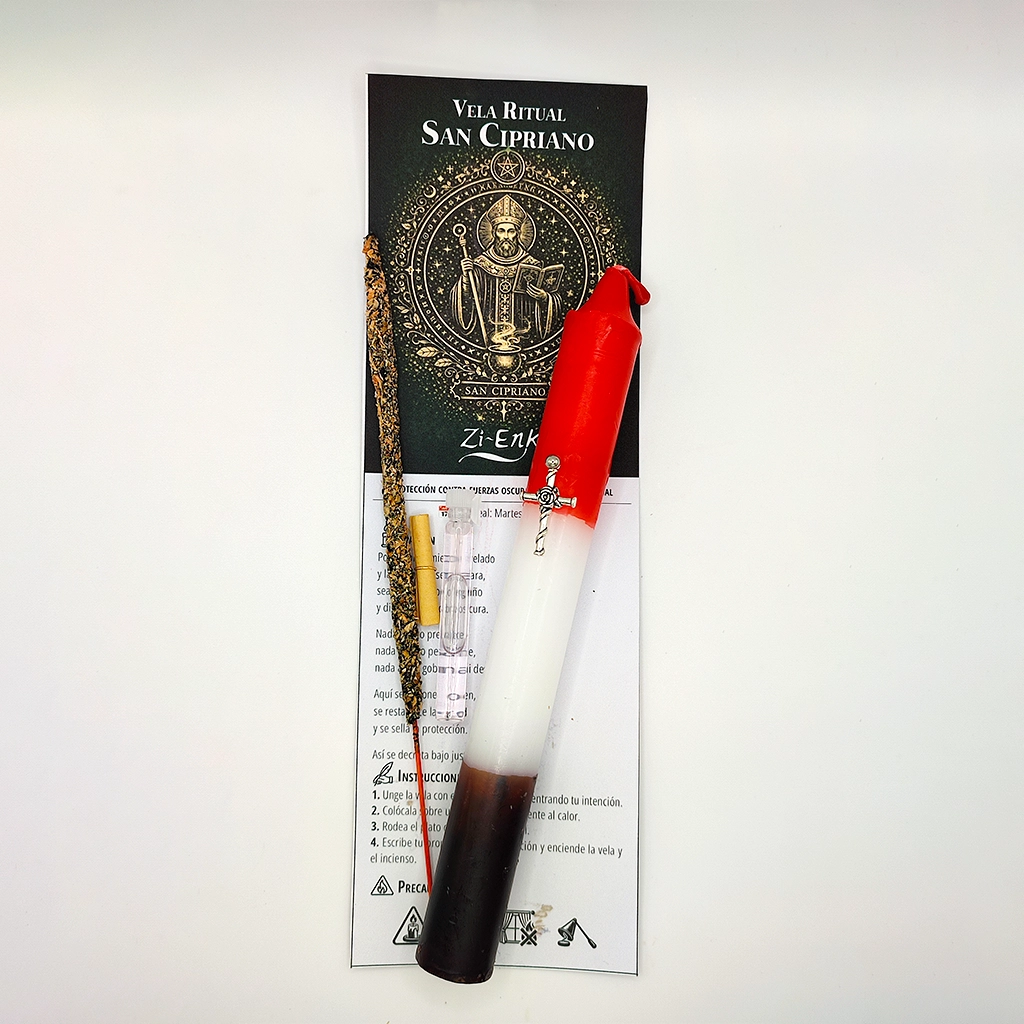vela ritual san cipriano para protección y corte de magia