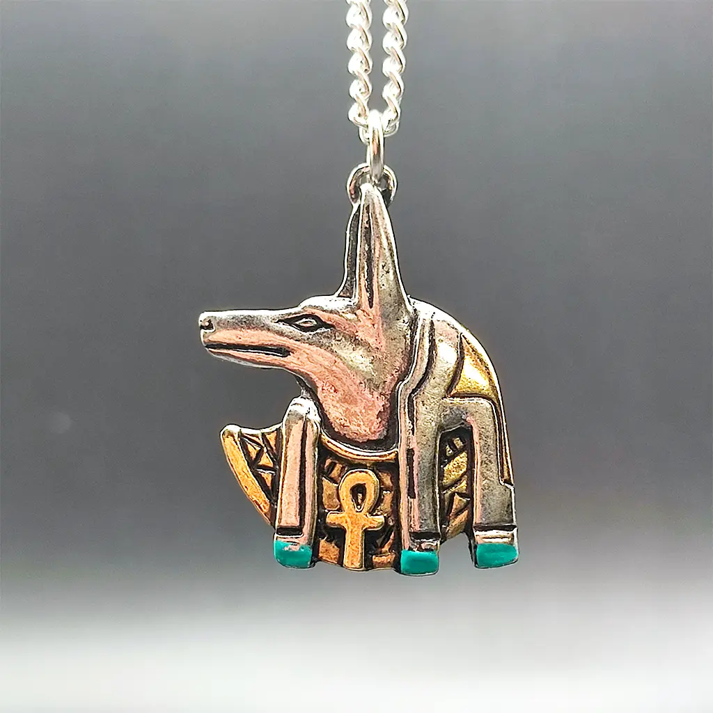 colgante anubis amuleto egipto proteccion