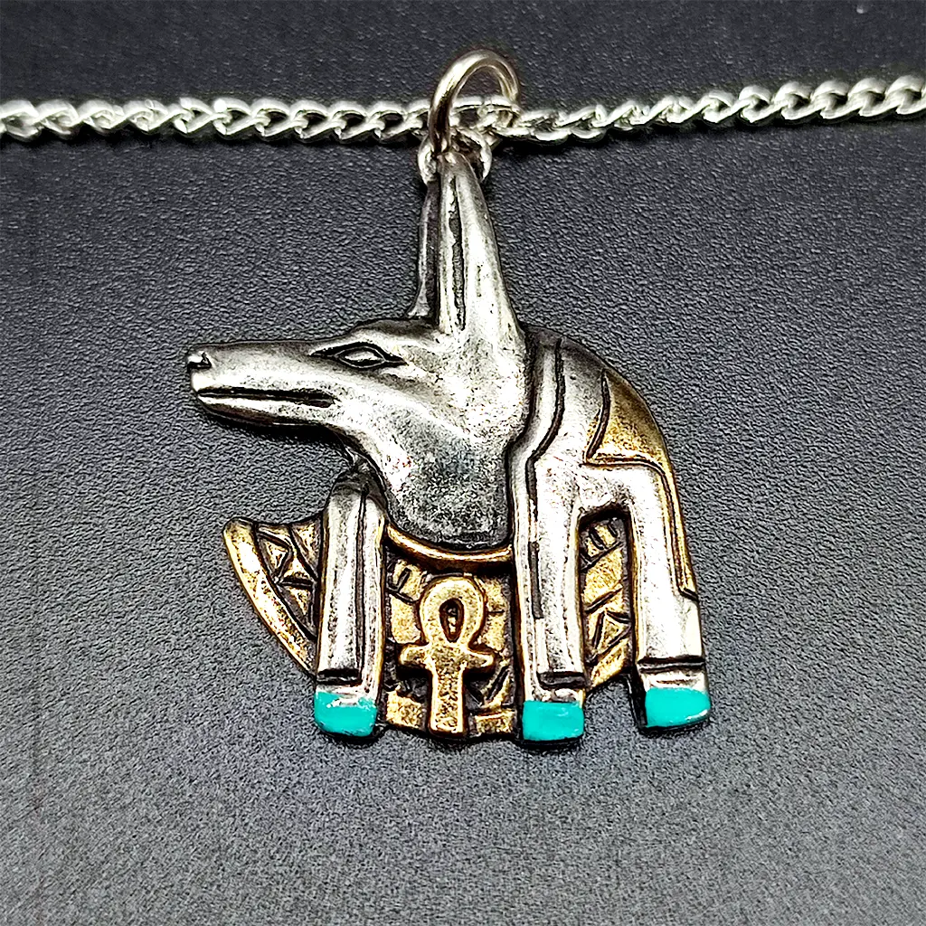 colgante anubis amuleto egipto proteccion
