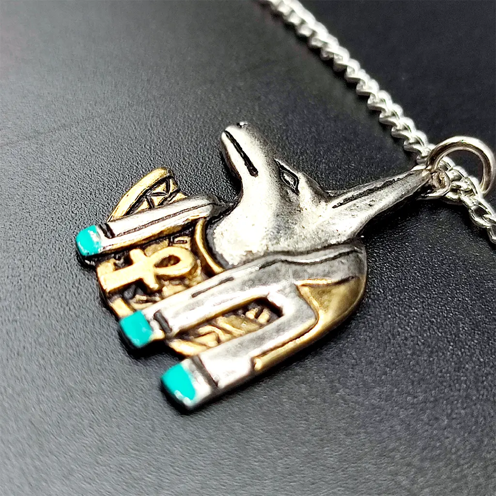 colgante anubis amuleto egipto proteccion