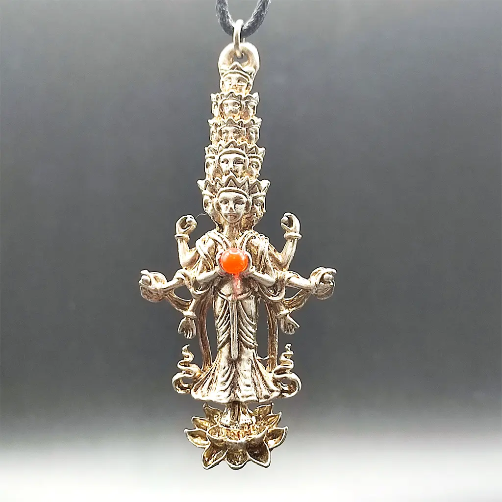 colgante liberacion espiritual multiple rostros amuleto