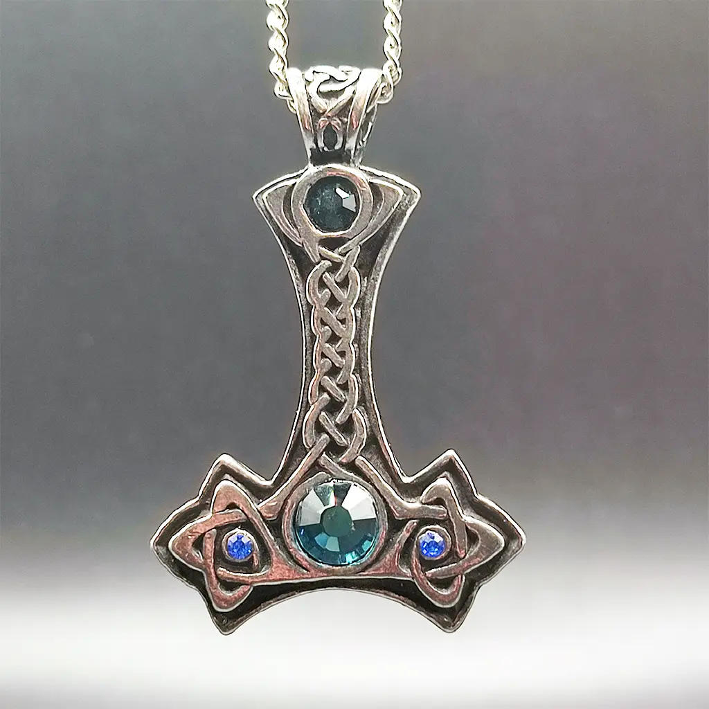 colgante martillo de thor amuleto proteccion fuerza mjolnir