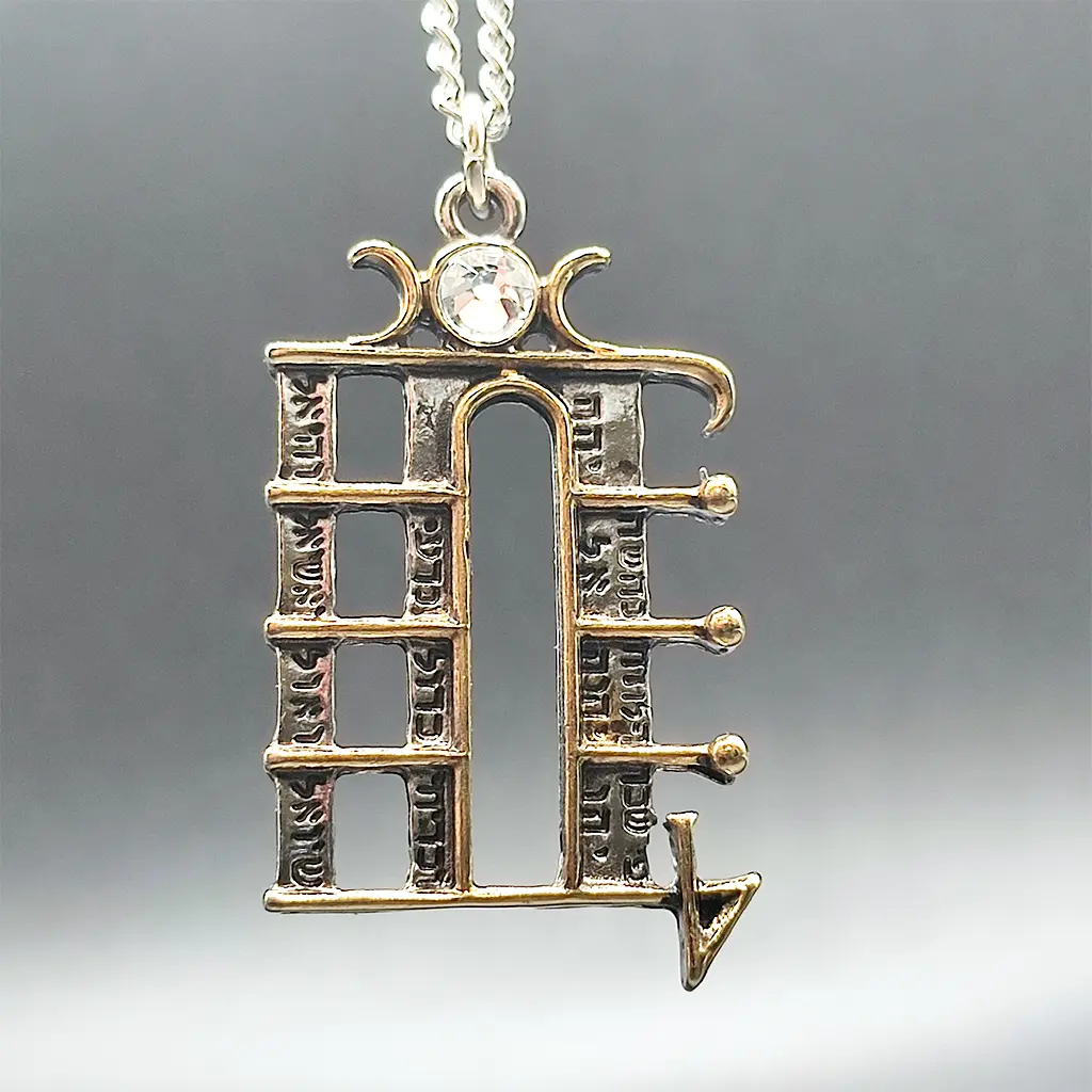 colgante pentaculo lunar amuleto proteccion intuicion