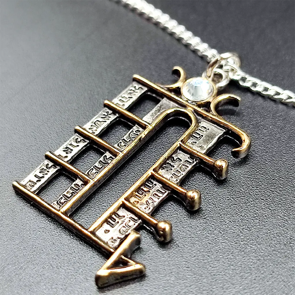 colgante pentaculo lunar amuleto proteccion intuicion