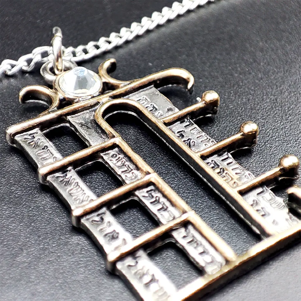 colgante pentaculo lunar amuleto proteccion intuicion