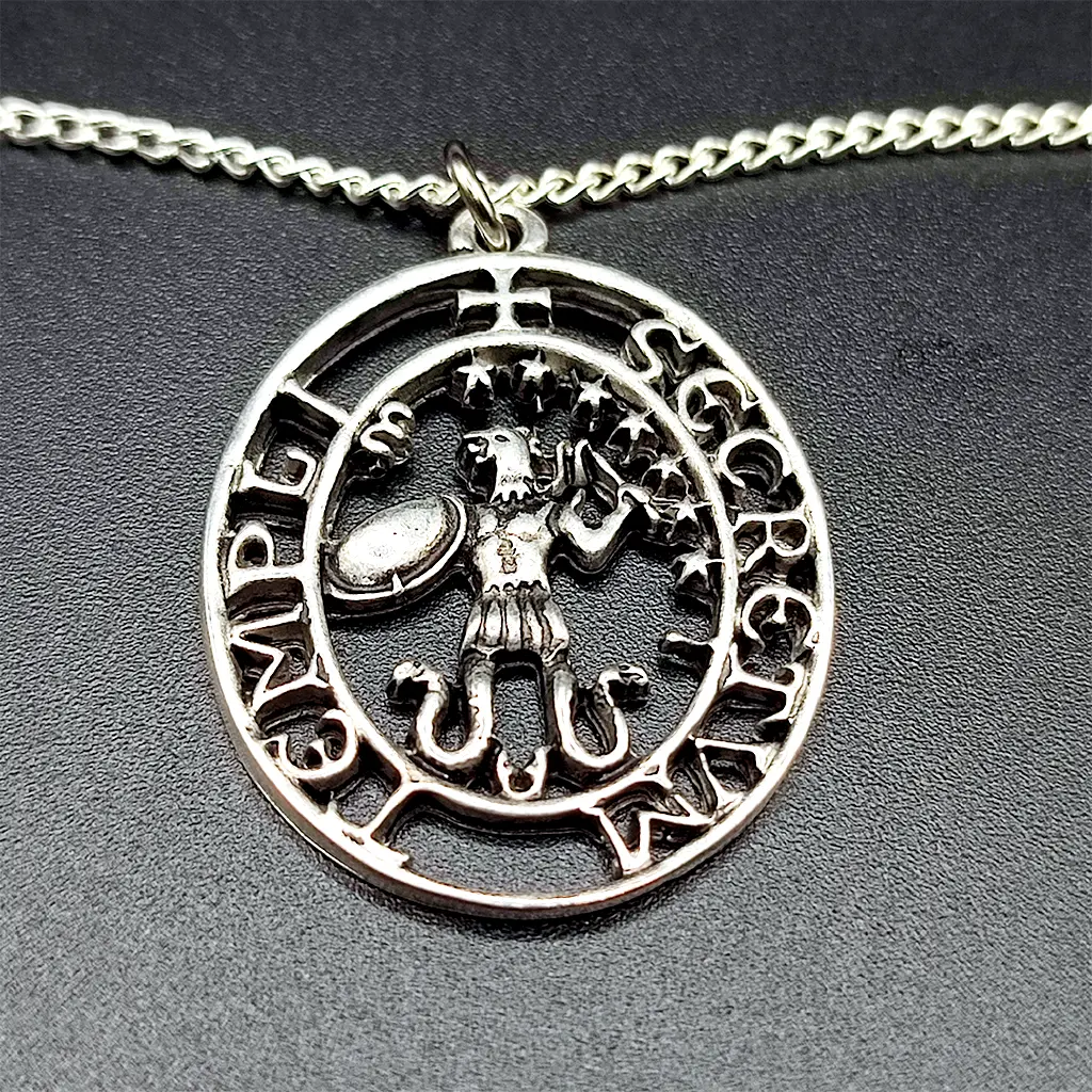 colgante sello de abraxas amuleto proteccion ocultismo