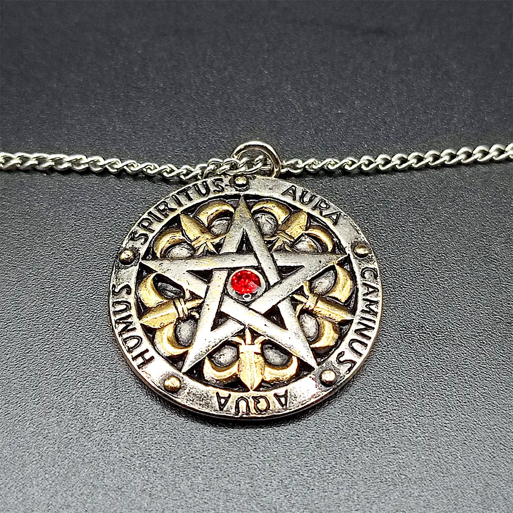 colgante sello sir gawain pentagrama proteccion amuleto