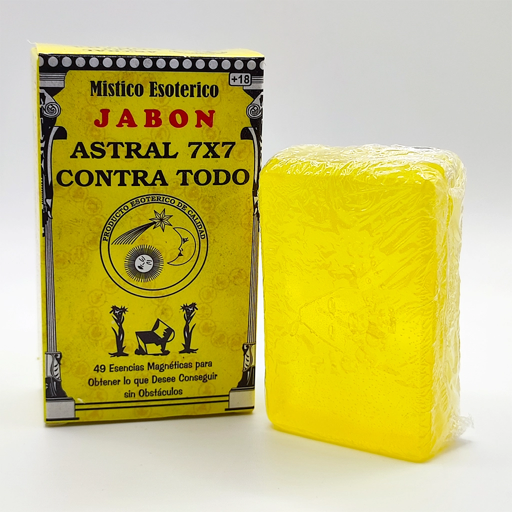 Jabón esotérico Astral 7x7 para limpieza energética y protección espiritual