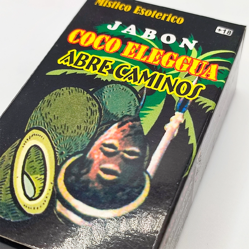Jabón espiritual Coco Eleggua Abre Caminos para limpiezas y apertura