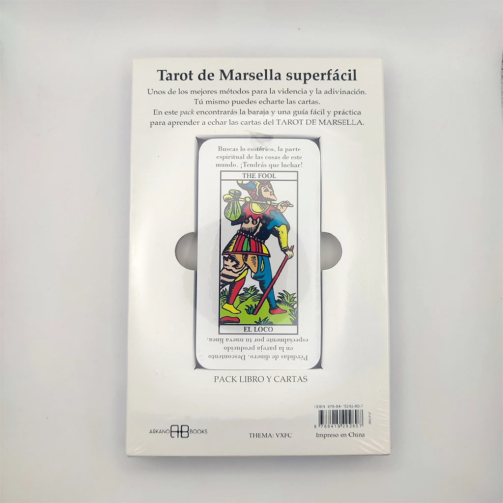 Pack Tarot de Marsella Superfácil con libro guía y cartas para aprender tarot fácilmente
