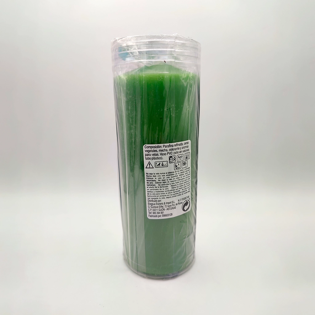 Velón esotérico de Santa Marta para rituales de protección, fuerza y apertura de caminos.