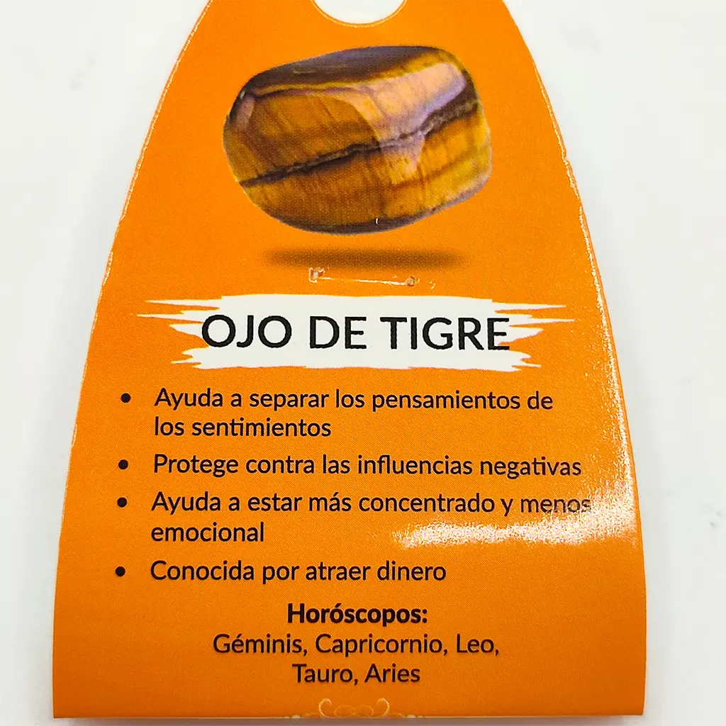 Pulsera de Ojo de Tigre natural de 6 mm con reflejos dorados y marrones.