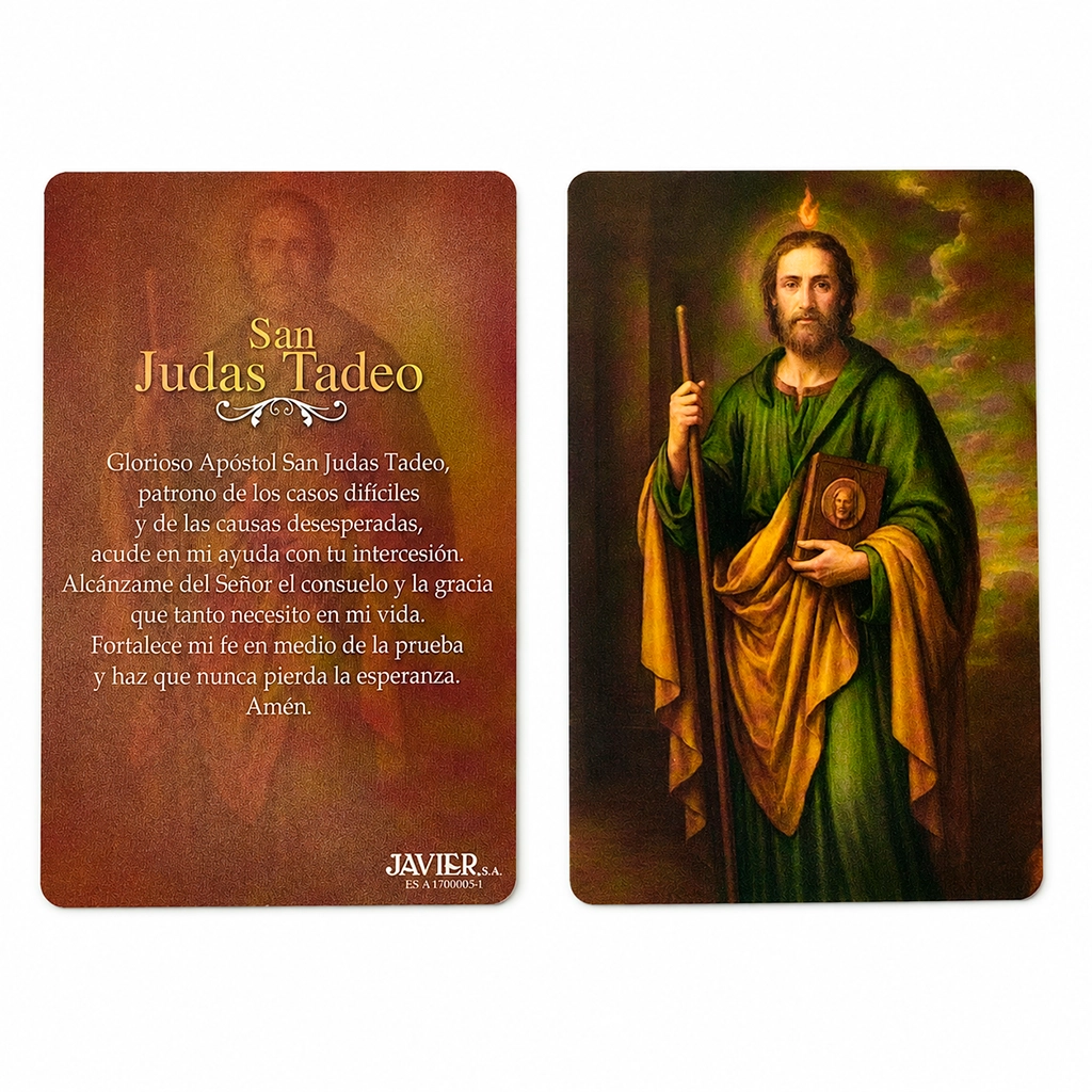 Estampa San Judas Tadeo con Oración Estampa de San Judas Tadeo con oración para causas difíciles