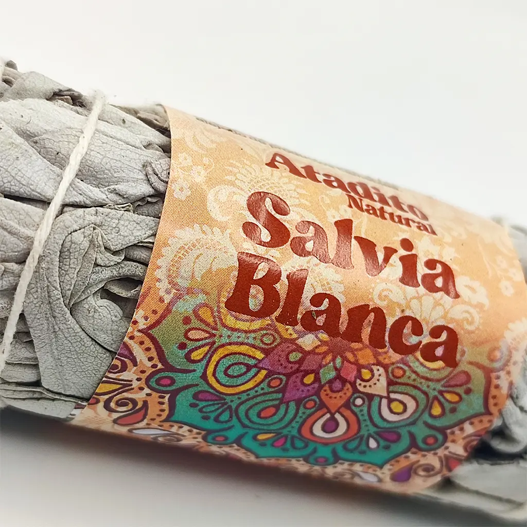 Atado de salvia blanca Atado de salvia blanca natural para limpieza energética