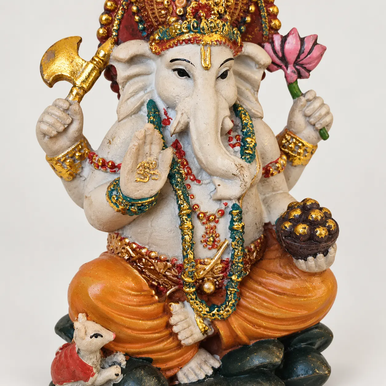 Figura de Ganesha Abre Caminos y Prosperidad Figura de Ganesha de colores para abrir caminos y atraer prosperidad