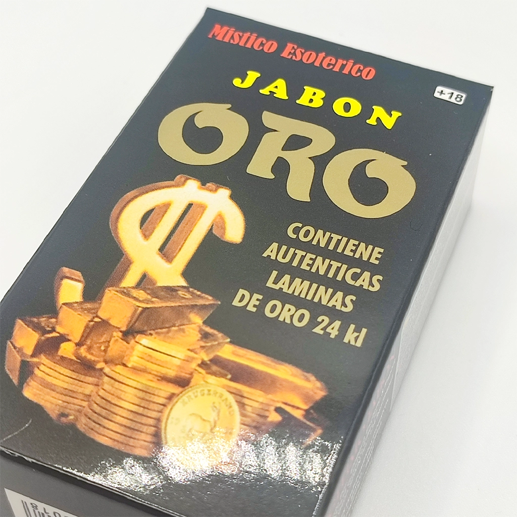 Jabón de Oro 24K para Prosperidad y Abundancia Jabón esotérico de Oro 24K con láminas de oro para rituales de prosperidad y abundancia