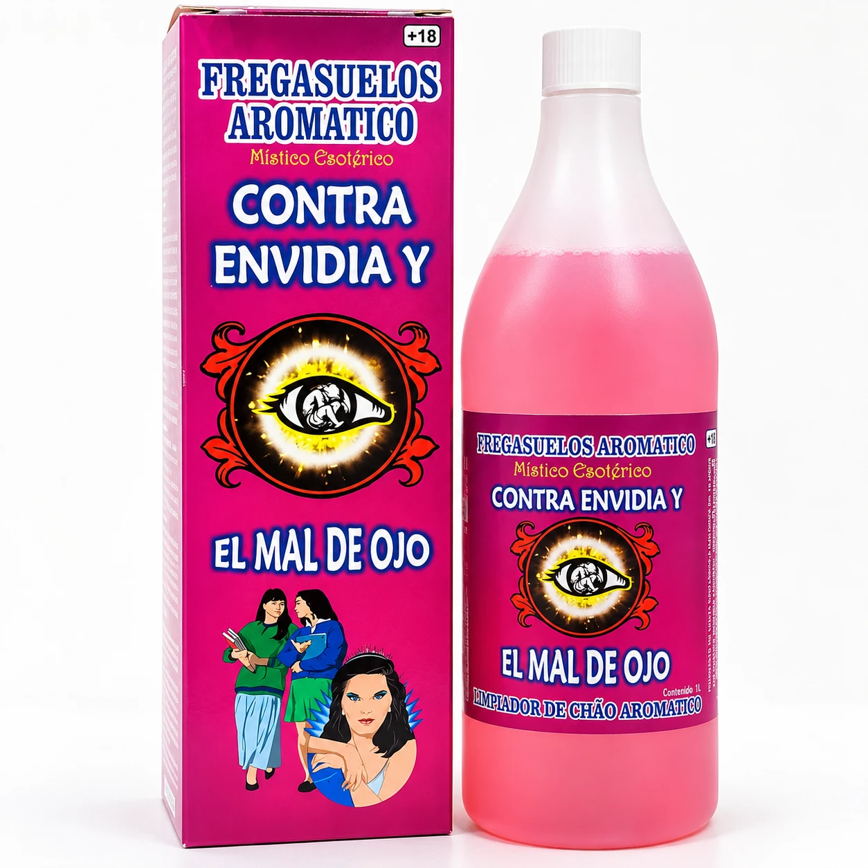 Fregasuelos Contra Envidia y Mal de Ojo de 1 litro para limpieza energética y protección del hogar