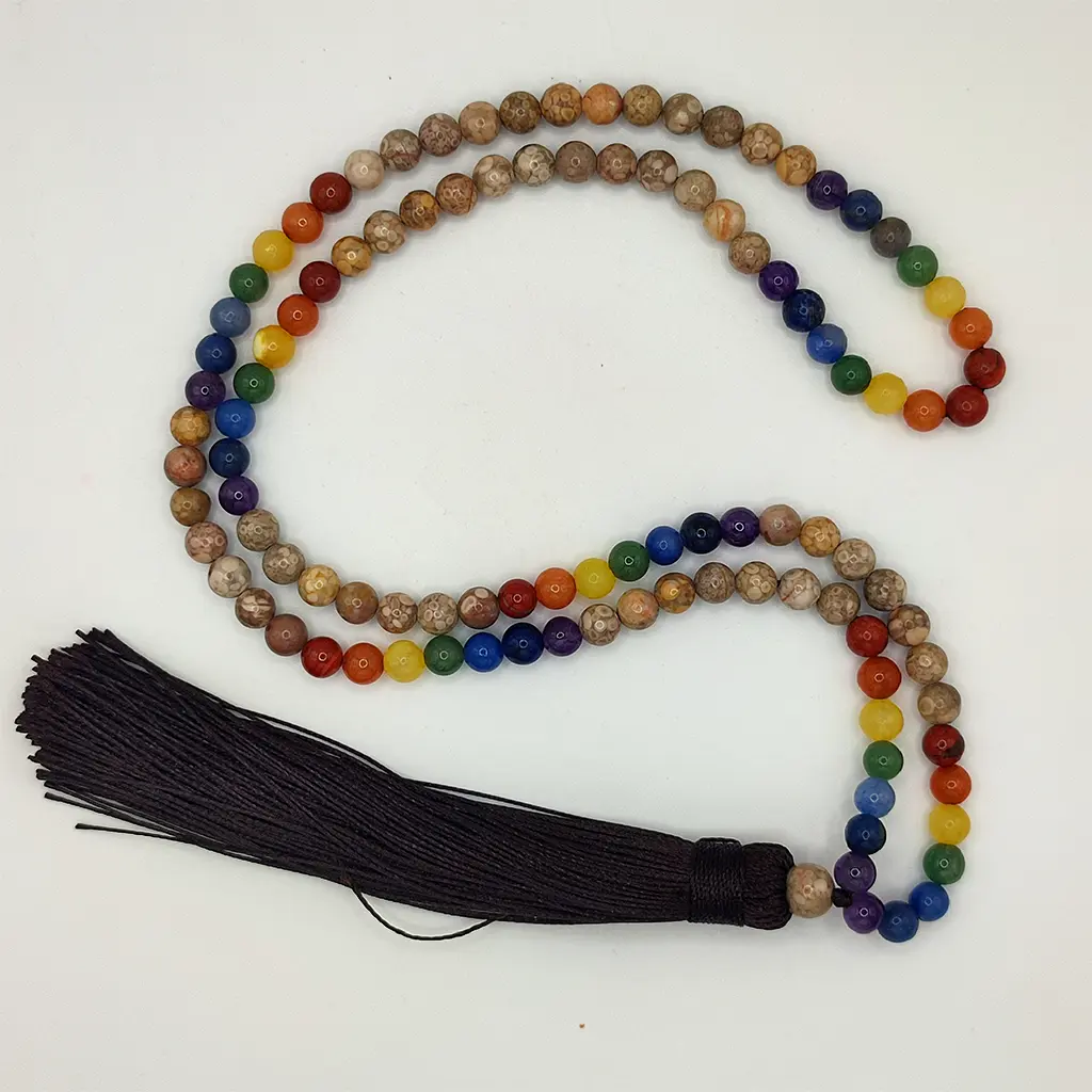 Japa Mala de los Chakras con Maifan de 6 mm