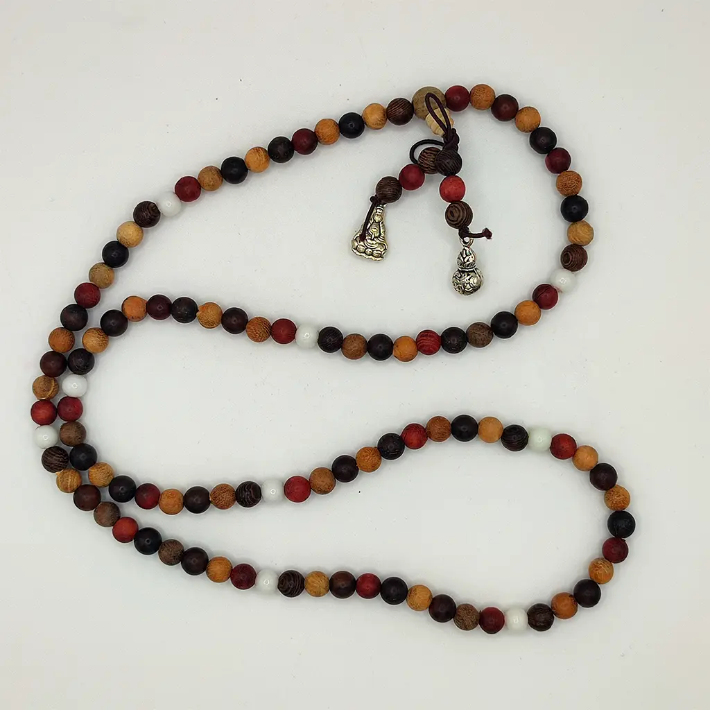 Japa Mala de madera de colores de 6 mm