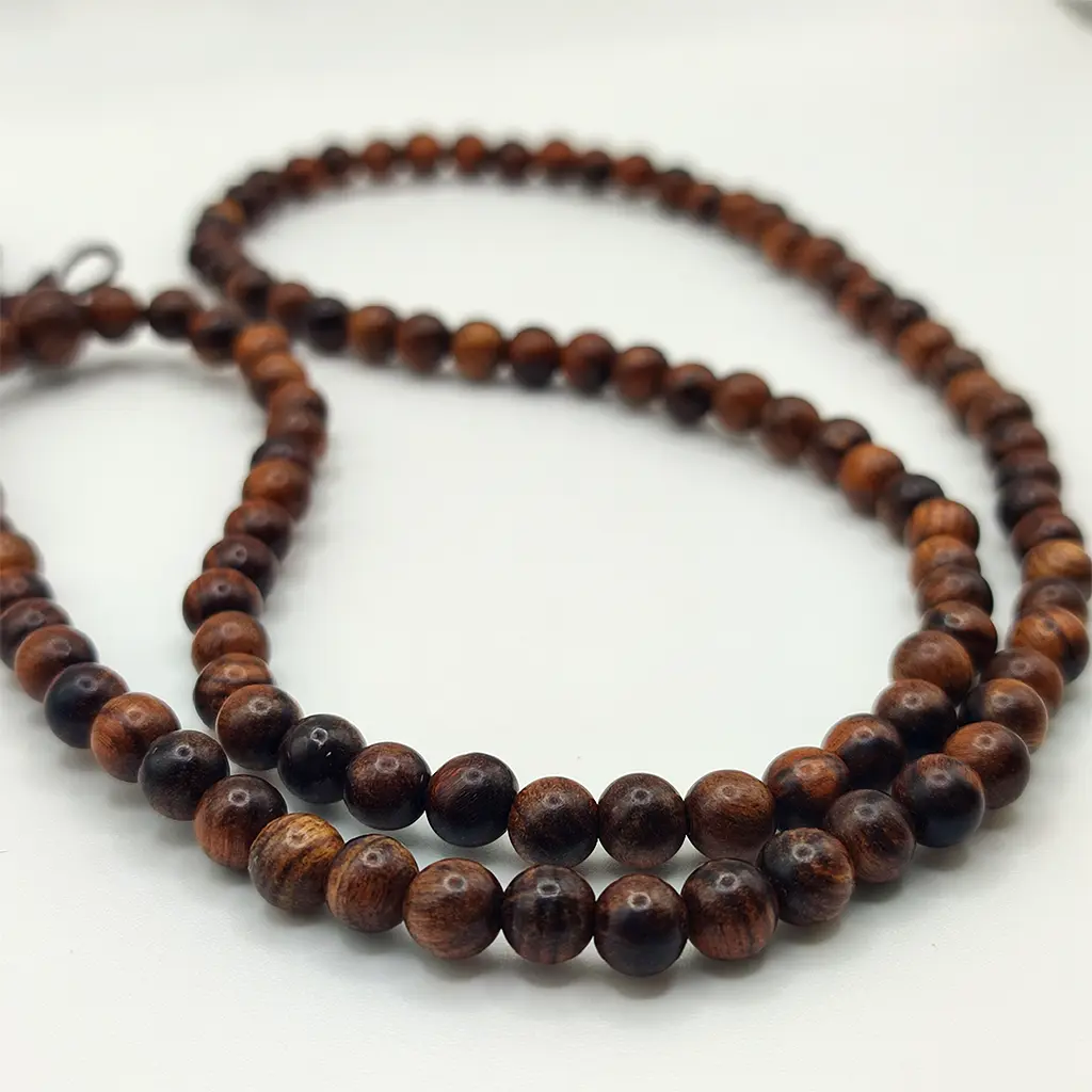 Japa Mala de sándalo 6 mm Japa Mala de madera de sándalo de 6 mm